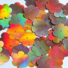 Flower Sequin 1" / 25mm Copper Lazersheen Reflective Metallic Couture Paillettes