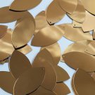Navette Leaf Sequin 1.5" Medium Gold Metallic Loose Couture Paillettes
