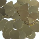Teardrop Sequin 1.5" Pale Yellow Gold Metallic Loose Couture Paillettes