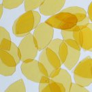 Facet Gem Teardrop Sequin 1.25" Yellow Citrine Trans Gloss See-Thru Paillettes