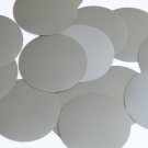 Round Sequin 60mm Silver Gray Metallic Opaque Vinyl Loose Couture Paillettes