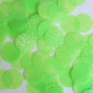 Round Sequin 24mm Lime Green Neon Transparent Hologram Glitter Sparkle Paillette