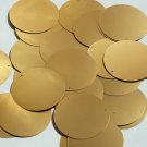 Round Sequin 40mm Gold Matte Satin Metallic Loose Couture Paillettes