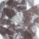 Fishscale Fin Sequin 1.5" Coffee Brown Silky Fiber Strand Fabric Loose Paillette