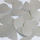 Teardrop Sequin 1.5" Silver Matte Satin Metallic Loose Couture Paillettes
