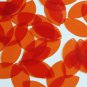 Navette Leaf Sequin 1.5" Orange Transparent Glossy See-Thru Couture Paillettes