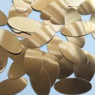 Oval Sequin 1.5" Medium Gold Metallic Loose Couture Paillettes