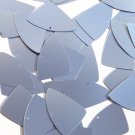 Fishscale Fin Sequin 1.5" Dark Periwinkle Blue Matte Satin Metallic Paillettes