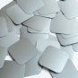 Square Sequin 30mm Silver Gray Metallic Opaque Vinyl Loose Couture Paillettes