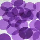 Round Sequin 40mm Amethyst Purple Transparent Glossy See-Thru Couture Paillettes