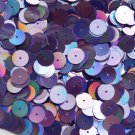 10mm Flat Round Sequins Lavender Lazersheen Rainbow Reflective Metallic