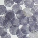 Round Sequin 24mm Lilac Lavender Silky Fiber Strand Fabric Couture Paillettes