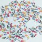 Square Diamond Sequin 1.5" Multi Tropical Exotic Fish White Opaque Paillettes