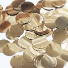 Round Sequin 24mm (1") Pale Gold Metallic Loose Couture Paillettes
