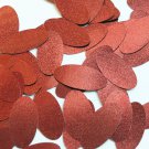 Oval Sequin 1.5" Bronze Brown Metallic Embossed Texture Loose Couture Paillettes
