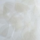 Fishscale Fin Sequin 1.5" Antique Crystal Transparent Embossed Texture Paillette