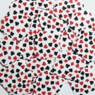 Square Diamond Sequin 1.5" Playing Card Clubs Hearts Spades Diamonds White Opaqu