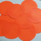 Round Sequin 70mm Orange Blaze Opaque Fluorescent Vinyl Loose Couture Paillettes