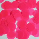 Round Sequin 24mm Fluorescent Pink Transparent Glossy Matte Reversible Pailette