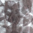 Teardrop Sequin 1.5" Coffee Brown Silky Fiber Strand Fabric Couture Paillettes
