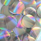 Round Sequin 40mm Silver Laser Light Show Metallic Loose Couture Paillettes