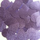 Teardrop Sequin 1.5" Lavender Light Purple Metallic Embossed Texture Paillettes