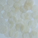 Round Sequin 24mm Cream White Silky Fiber Strand Fabric Loose Couture Paillettes