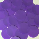 Round Sequin Paillette 40mm No Hole Purple Opaque Vinyl Loose Couture Paillette