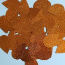 Teardrop Sequin 1.5" Copper Orange Metallic Embossed Texture Couture Paillettes
