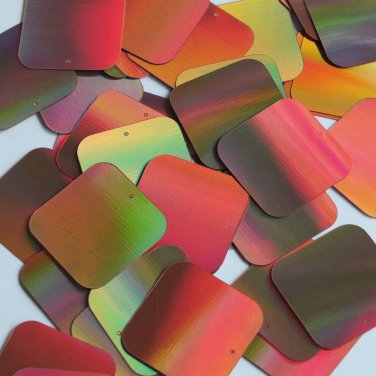 Square Sequin 30mm Copper Lazersheen Reflective Metallic Loose Couture Paillette