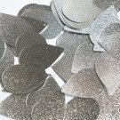 Teardrop Sequin 1.5" Silver Metallic Embossed Texture Loose Couture Paillettes