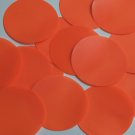 Round Sequin 2" Orange Blaze Opaque Fluorescent Vinyl Loose Couture Paillettes