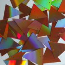 Pennant Sequin 30mm Copper Lazersheen Reflective Metallic Couture Paillettes