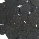 Teardrop Sequin 1.5" Black Metallic Sparkle Glitter Texture Couture Paillettes