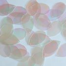 Facet Gem Teardrop Sequin 1.25" Clear Crystal Iris Luminescent Couture Paillette