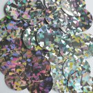 Round Sequin 40mm Silver Northern Lights Multi Reflective Couture Paillettes