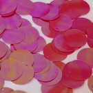 Round Sequin 24mm Crimson Red Opaque Rainbow Iris Luster Loose Couture Paillette