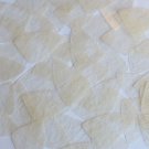 Fishscale Fin Sequin 1.5" Cream White Silky Fiber Strand Fabric Loose Paillettes