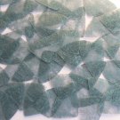 Fishscale Fin Sequin 1.5" Aqua Blue Silky Fiber Strand Fabric Couture Paillettes