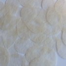 Teardrop Sequin 1.5" Cream White Silky Fiber Strand Fabric Couture Paillettes