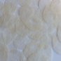 Teardrop Sequin 1.5" Cream White Silky Fiber Strand Fabric Couture Paillettes