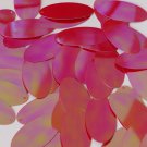 Oval Sequin 1.5" Crimson Red Opaque Rainbow Iris Luster Loose Couture Paillettes