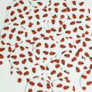 Round Sequin 30mm Red Ladybugs Ladybirds on White Opaque Loose Couture Paillette