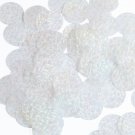 Round Sequin 20mm Center Hole Crystal Hologram Glitter Sparkle Couture Paillette