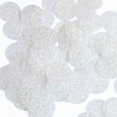 Round Sequin 20mm Center Hole Crystal Hologram Glitter Sparkle Couture Paillette