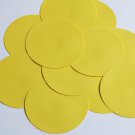 Round Sequin Paillettes 70mm No Hole Butter Yellow Opaque Vinyl Loose Paillettes