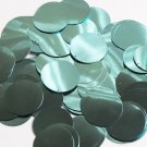 30mm Round Sequins Aqua Blue Metallic Loose Paillettes. Made in USA
