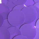 Round Sequin Paillette 60mm No Hole Purple Opaque Vinyl Loose Couture Paillette