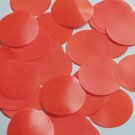 Round Sequin Paillettes 40mm No Hole Orange Blaze Opaque Neon Vinyl Paillettes
