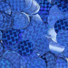 20mm Flat Round Sequin Paillettes Royal Blue Prism Metallic. Made in USA